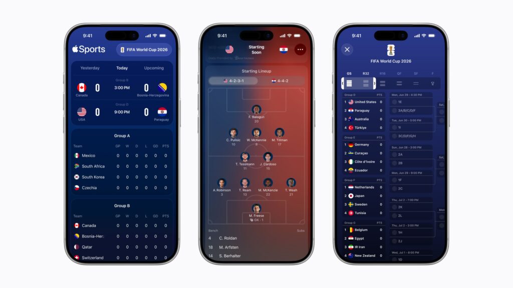 Apple Sports Now Available in Singapore, Just In Time For The World Cup - baseline.sg